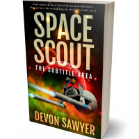 3D view of Premade Science Fiction Book Cover - Tumbleweed