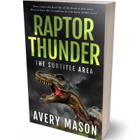 3D view of Premade Action & Adventure Book Cover - Tuatara