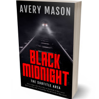 3D view of Premade Mystery & Thriller & Suspense Book Cover - Alizarin Crimson