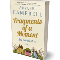 3D view of Premade Literary Fiction Book Cover - Parchment