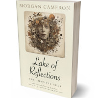 3D view of Premade Surreal Book Cover - White Rock