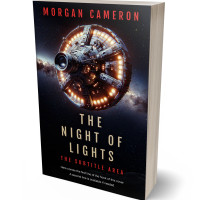 3D view of Premade Science Fiction Book Cover - Woodsmoke