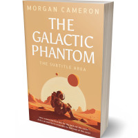 3D view of Premade Science Fiction Book Cover - Gold Sand