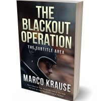 3D view of Premade Action & Adventure Book Cover - Thunder