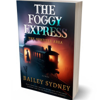 3D view of Premade Mystery & Thriller & Suspense Book Cover - Antique Brass