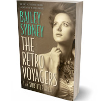 3D view of Premade Chick Lit Book Cover - Tobacco Brown