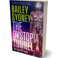 3D view of Premade Science Fiction Book Cover - Revolver