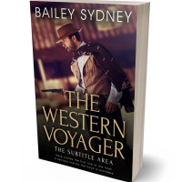 3D view of Premade Action & Adventure Book Cover - Cocoa Brown