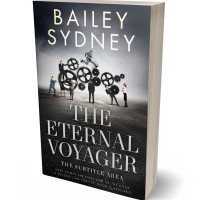 3D view of Premade Business Book Cover - Quill Gray