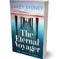 3D view of Premade Nature Book Cover - Blue Dianne