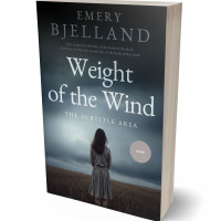 3D view of Premade Mystery & Thriller & Suspense Book Cover - Outer Space