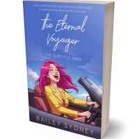 3D view of Premade Travel Book Cover - Indigo