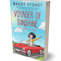 3D view of Premade Travel Book Cover - Cornflower