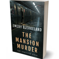 3D view of Premade Mystery & Thriller & Suspense Book Cover - Outer Space