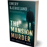 3D view of Premade Mystery & Thriller & Suspense Book Cover - Thistle Green