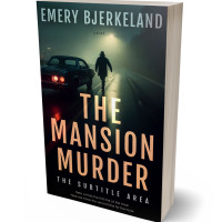 3D view of Premade Mystery & Thriller & Suspense Book Cover - Tan