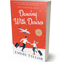 3D view of Premade Chick Lit Book Cover - Cinnabar