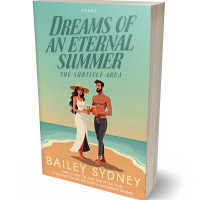 3D view of Premade Romance Book Cover - Summer Green