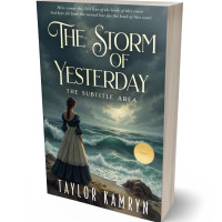 3D view of Premade Historical Book Cover - Outer Space