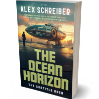 3D view of Premade Science Fiction Book Cover - Tan