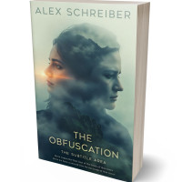 3D view of Premade Mystery & Thriller & Suspense Book Cover - Limed Spruce