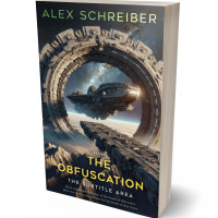 3D view of Premade Science Fiction Book Cover - Shark