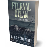 3D view of Premade Mystery & Thriller & Suspense Book Cover - Limed Spruce