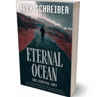 3D view of Premade Nature Book Cover - French Gray