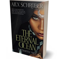 3D view of Premade Fantasy Book Cover - Teak