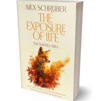 3D view of Premade Nature Book Cover - Wheatfield