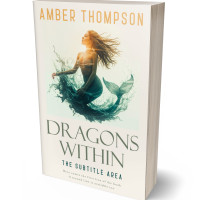 3D view of Premade Fantasy Book Cover - White Rock