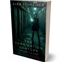 3D view of Premade Mystery & Thriller & Suspense Book Cover - Black Bean