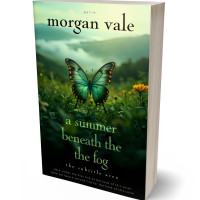 3D view of Premade Nature Book Cover - Tea Green