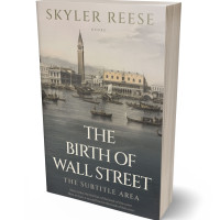 3D view of Premade Historical Book Cover - Fuscous Gray