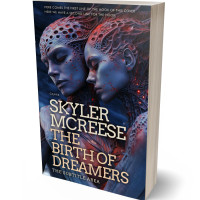 3D view of Steel Gray #33941 - Premade Science Fiction Book Cover