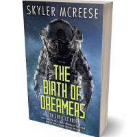 3D view of Premade Science Fiction Book Cover - Ebony Clay