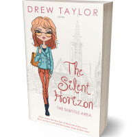 3D view of Premade Teen & Young Adult Book Cover - Ecru White