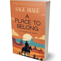 3D view of Premade Western Book Cover - Raw Sienna