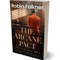 3D view of Premade Mystery & Thriller & Suspense Book Cover - Tan