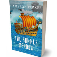 3D view of Premade Action & Adventure Book Cover - Boston Blue