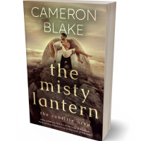 3D view of Premade Romance Book Cover - English Walnut