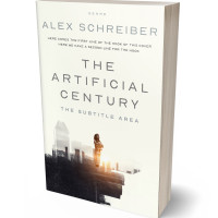 3D view of Premade Science Fiction Book Cover - Mine Shaft