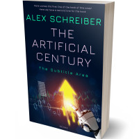 3D view of Premade Science Fiction Book Cover - Ebony