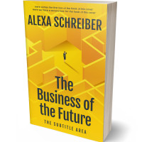 3D view of Premade Business Book Cover - Buttercup