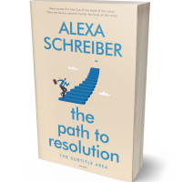 3D view of Premade Business Book Cover - Double Spanish White