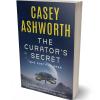 3D view of Premade Science Fiction Book Cover - Cloud Burst