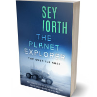 3D view of Premade Science Fiction Book Cover - Astronaut