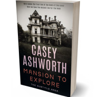 3D view of Premade Mystery & Thriller & Suspense Book Cover - Log Cabin