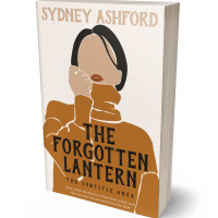 3D view of Premade Abstract Book Cover - Desert