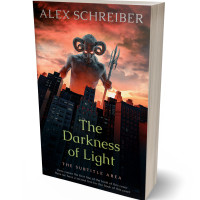 3D view of Premade Fantasy Book Cover - Cocoa Brown